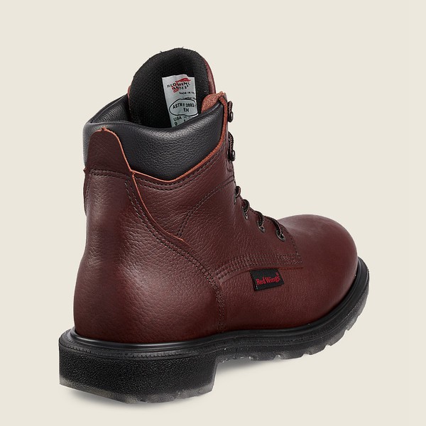 Red Wing Safety Boots Burgundy - Mens Supersole® 2.0 - 6-inch Toe - 8923-LPJGX